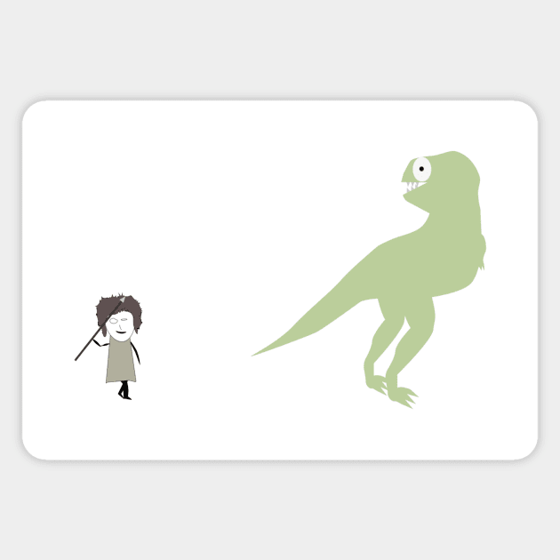 Dinosaur Sticker by InskiyStyle